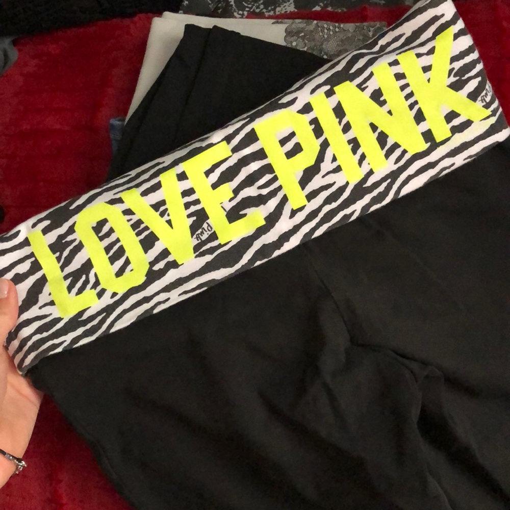 boot cut PINK yoga pants